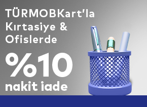 TÜRMOBKart’la Kırtasiye & Ofis harcamanıza özel %10 nakit iade kazanma fırsatı sizleri bekliyor.