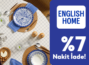 TÜRMOBkart ile English Home Mağazalarından Yapacağınız Alışverişlerde %7 Nakit İade Fırsatı Sizi Bekliyor.