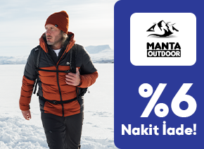 TÜRMOBkart ile Manta Outdoor Mağazalarından Yapacağınız Alışverişlerde %6 Nakit İade Fırsatı Sizi Bekliyor.