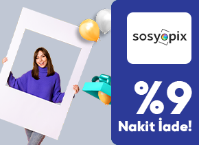 TÜRMOBkart ile Sosyopix Mağazasından Yapacağınız Alışverişlerde %9 Nakit İade Fırsatı Sizi Bekliyor.