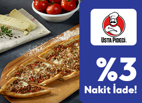 TÜRMOBKartlara Usta Pideci Harcamalarında %3 Nakit İade!